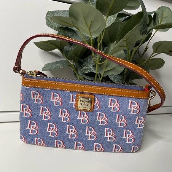 Dooney & Bourke Denim Wristlet/Mini Bag - Picture 1 of 8